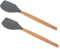 HOLIDYOYO 2 Pezzi Spatola Silicone Resistente Calore per Cucina Utensile Antiaderente per Mischiare e Design per Appendere