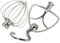 vhbw Kit de 3 pièces de rechange remplacement pour KitchenAid 5KSM5THWWSS pour robot culinaire - fouet, batteur plat, crochet pétrisseur