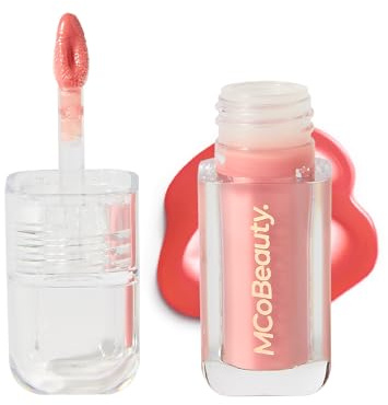 MCoBeauty Hot Lip Plump Gloss - Fancy, Nude | Plumping Gloss with Vitamin E for Moisturising, Wet Look Glossy Finish, Vegan & Cruelty Free