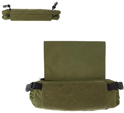 2 in 1 Tactical Hand Warmer Pouch Waist Bag, Plate Carrier Vest Chest Rig Hook Loop Dangler in Buckle Strap EDC Fanny Pack, Muff for Winter Outdoor Camping Hunting Football Fishing (Army Green)