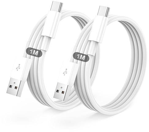 BSTOEM Cable USB C Charge Rapide 3A, Câble USB vers USB C 1M/Lot de 2