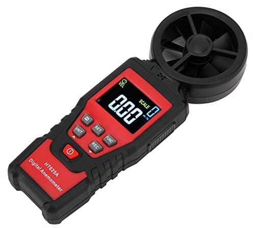 AKLOSIPY HT625B Hand-Anemometer, USB-LCD-Digital-Windgeschwindigkeitsmesser für den Außenbereich, Tragbar und