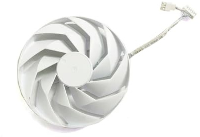 FANFAOZ Für Sapphire für Pure für Radeon RX 7700 XT 7800 Grafikkarte 95MM 4PIN FD10015M12D 7800XT GPU Lüfter(Brown)