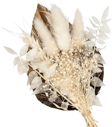 Getrocknete Blumen, natürliche Palmblätter, Blumenstrauß, Tortendekoration, Handwerk, Hochzeit, Party, Heimdekoration (A)