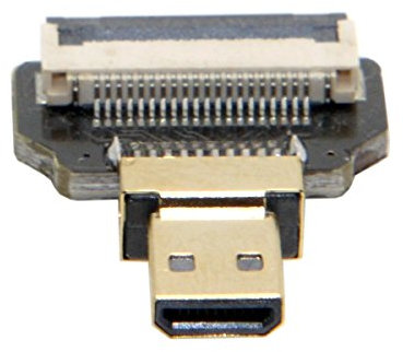 CYFPV Connecteur droit micro HDMI type D mâle pour FPV HDTV Photographie aérienne avec drone multicopter