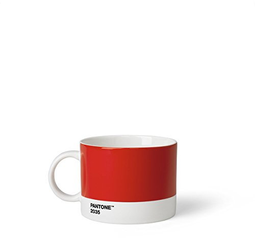 Copenhagen design Pantone Tazza di tè, Porcellana, Rosso (Red 2035), 475 ml