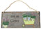 ZARTMANN LIVING Dekoschild Bin IM Garten - Metallschild - Gartenschild - Wanddeko