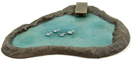 WWS Duck Pond OO/HO Gauge Unpainted Model Railway Age 14+, Diorama, Scenery, Countryside
