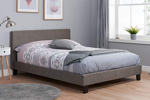 Birlea Berlin Bed, Fabric, Grey, King