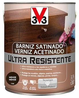 V33 BARNIZ INTERIOR ULTRA RESISTENTE SATINADO WENGUÉ 2,5L