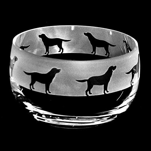 Gifts Direct 2 U Ltd Animo Glass Labrador Small Crystal Bowl