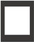 DEHA Design Passepartout Karton 50x70 cm für Bilder im Format 40x50 cm, Schwarz