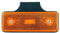 1x LED Seitenmarkierungsleuchte Begrenzungsleuchten mit Halterung 12/24V E9 Orange LKW Anhänger Träger Wohnwagen