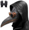 Lifreer Pest Doktor Maske, lange Nase Vogel Schnabel Steampunk Halloween Kostüm Requisiten Maske mit einem Paar Handschuhe