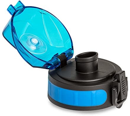 schmatzfatz Trinkflasche Ersatzdeckel, Sport-Trinkflasche Deckel, Auslaufsicherer Deckel Ersatz für Trinkflasche, BPA-Freier Trinkflaschen Deckel, Ersatzteile, Verschluss in Blau