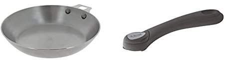 DE BUYER -5630.24 -poele mineral b element amovible ø 24cm & 8359.00 Queue Amovible Bakélite 'Toucher Velours' Noire