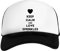Keep Calm and Love Sprinkles Weiß Schwarz Unisex Kinder Baseball Cap Kids White Black