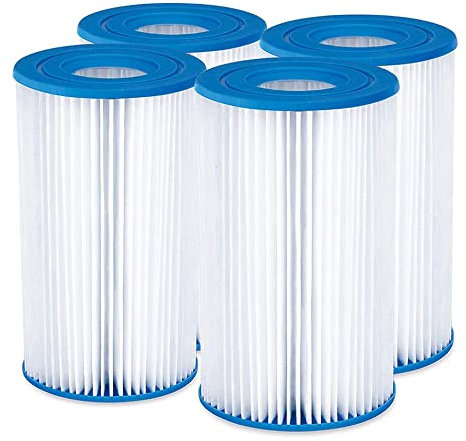 YanBan Filtros de Repuesto Tipo A/C compatibles con Best-Way 58012 Cartucho de Filtro, Paquete de 4 filtros de Bomba de Piscina para Best-Way Tipo Ⅲ Cartuchos de Filtro