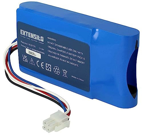 EXTENSILO Replacement Battery compatible with Yard Force Amiro 350, 400, 350i, 400i Lawnmower (2500 mAh, 18 V, Li-ion)