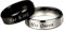 Eheringe Edelstahl, Pärchen Geschenke Silber Schwarz Gravur Her King and His Queen Damenring Männer Ringe Geschenk für Paare