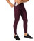 Herren Cool Dry Kompressionshose - Active Workout Leggings Gym Strumpfhose Tasche - Sporthose zum Laufen Yoga Basketball, B # Weinrot (Reißverschlusstasche), Mittel