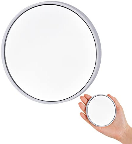 TUKNN Miroir Grossissant, Miroir Grossissant x 20, Miroir Grossissant Ventouse, Miroir de Poche, Petit Miroir Grossissant, Miroir Maquillage Rond, Miroir Agrandir, Miroir de Maquillage