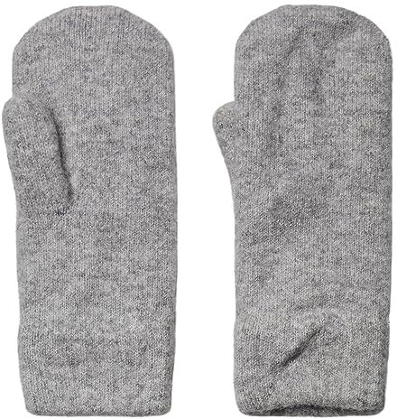 PIECES Damen Pcnella Mittens Noos Bc, Light Grey Melange, Einheitsgröße