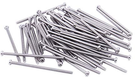 60 x Silber Ton M2*40mm 304 Edelstahl Runder Kopf Schrauben Bolzen