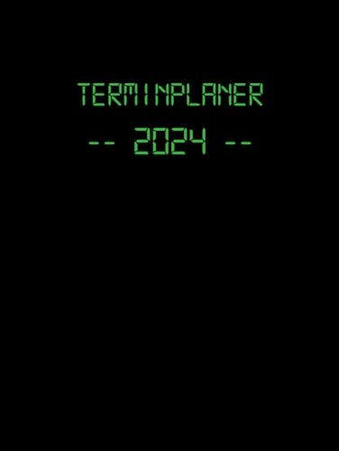 Terminplaner 2024 A4: Groß Format Kalendbuch mit Uhrzeit, 1 Woche für 2 Seiten, Wochenplaner 12 Monate, Jahreskalender Buch