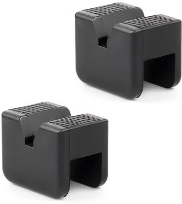 JNNJ Wagenheber Gummiauflage, Quadratischer Wagenheber Gummiauflage Mit Nut, Gummiauflage Für Wagenheber Und Hebebühnen, Für Fast Alle Unterstellböcke Geeignet(2Pcs)