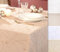 Baumwolle Tischdecke mit Fleckenschutz, glänzend, hochwertige Saumverarbeitung, Größe und Farbe wählbar (Eckig 130x220 cm, St.Tropez-beige/Gold)