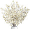 Dremisland 4 Piezas Flores de Cerezo Artificiales Ramas Flores de Durazno Rosa Flores de Cerezo Falsas 100cm Seda Plantas Florales Primavera Tallos Largos para Boda Fiesta Hogar Jarron Mesa Balcon