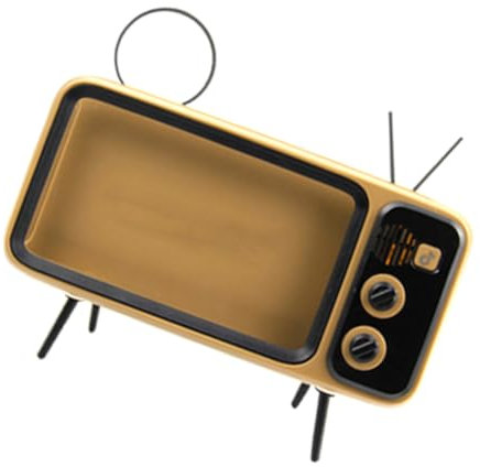 WOONEKY 1Stk handyhalter Retro Phone Holder Handy aufsteller Verstellbarer Handyständer TV-Telefonständer Wohnkultur Lautsprecherständer praktischer Telefonständer Retro-TV-Telefonhalter