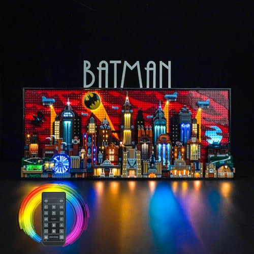 Fernbedienung Licht-Kit für Lego 76271 Batman: The Animated Series Gotham City (Nicht Lego), Led Beleuchtungs Set für Lego Batman: The Animated Series Gotham City Kreative Spielzeug