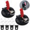 Raxfekro 2 ventose con 8 ganci a S e 4 ganci per tende da sole in silicone, gancio a ventosa, per campeggio, tenda, roulotte, tenditori