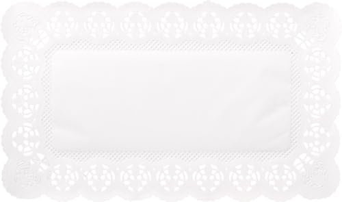 Demmler Tortenspitzen - Rechteckig - Tortendekoration - Tortenunterlage - 32 x 26 cm - 100 Stück - Made in Germany