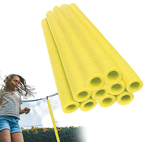 8/10 Stück Trampolinhülsen, Ersatz-Trampolin-Stangenhülsen, Trampolin-Stangenabdeckungen, Polsterung, 40 cm Schaumstoffschlauch, Sicherheitsschutz, Schaumstoff-Nudelschlauch, Anti-Kollisionsschutz