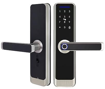 DKSNAJ Zemismart Tuya Zigbee Smart Fingerprint Door Lock IC Card Key Password App Remote Unlock With Doorbell Security Mechanical Lock (Color : 50 50 Dual 240) wisdom