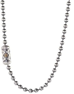 COPPERTIST.WU Ruyi Ball Chain Necklace 3MM 925 Sterling Silver for Men Women, 25.6 Length - w Gift Box