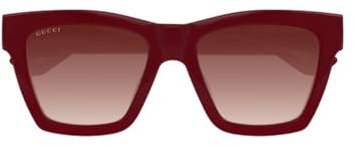 GUCCI Womens GG1714S Sunglasses, Burgundy-Burgundy-RED, 54