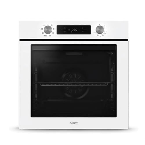 Candy Bake 600 CA6 N3T1HTW Horno Multifunción, 78L, Recetas a través de app hOn, 1 Bandeja y 1 Rejilla, Limpieza Hidrolítica, Convección + Ventilador, 9 Funciones, Ready UX, Blanco