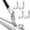 T-Slot Truck Crossbar Load Stops Replacement,4pcs 304 Stainless Steel Roof Rack Brackets,Universal Anti-Slip Ladder Clamps for Ski Snowboard Kayak Skateboard Firewood Transport