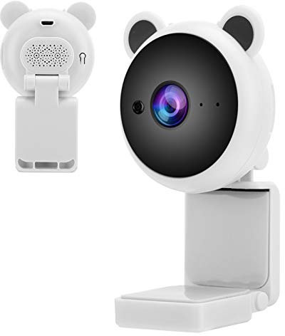 lvifloae 1080p HD USB USB Camera Video grabación de cámaras Web Digitales Builtin Micrófono para cámara Web de transmisión en Vivo 1080p Webcam (Blanco)