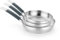 BRA Master Set de sartenes 20-24-28 cm, acero inoxidable, Sin Antiadherente, Sin PFOA, Full Induction, Apta para todo tipo de Cocinas, Mango acero inoxidable recubierto de Silicona