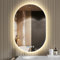 Litglobe Badspiegel mit Beleuchtung 50x70cm,Spiegel mit Beleuchtung mit Entfoggen,Badezimmer Spiegel mit Uhr,LED Badezimmerspiegel mit Touchschalter,Speicherfunktion,3 Lichtfarbe,Dimmbar