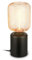 BRILONER - Lampe de table avec treillis métallique, interrupteur à fil, douille E27, lampe de chevet, lampe de bureau, lampe de salon à poser, lampe à poser, 10 x 25 cm, rosegold
