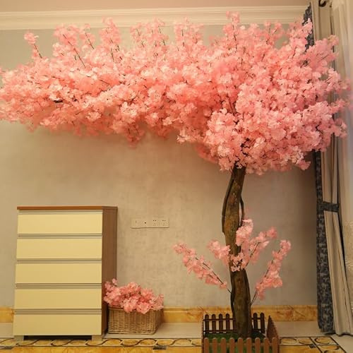 VGVSBG Artificial Cherry Blossom Flowers for Home Party Garden Office Decoration Silk Plants, Big Tree Fake Vines Flowers 2 * 2m
