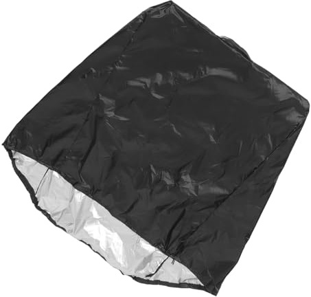 Schutzhülle für Schlauchrolle aus 210d Oxford Gewebe, Schwarz | Schlauchwagen, Faltbar und Wasserfest, für Terrasse und Außenbereich, Schmutzabweisend und Verschleißfest