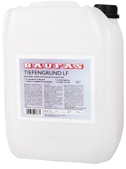 PLASTIC WORLD SOLUTIONS Baufas Tiefengrund LF - Wässriger Acryl-Grund für Innen & Außen - Tiefgrund für professionelle Grundierung - 10 L