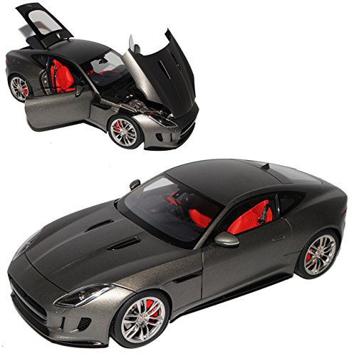 AUTOart Jaguar F-Type Coupe Matt Grau Ab 2013 73654 1/18 Modell Auto mit individiuellem Wunschkennzeichen
